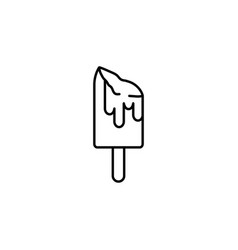 Ice Cream Line Art Icon Design Template