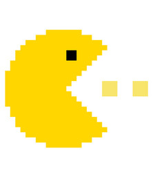 Pacman Made With Pixel Art