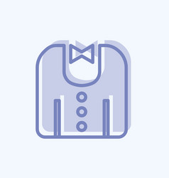 Grooms Dress Icon In Trendy Two Tone Style