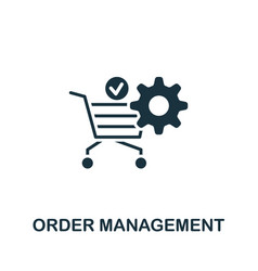 Order Management Icon Monochrome Simple Customer