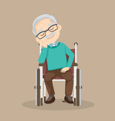 Senior Man In Wheelchair 05