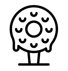 Donut Cake Pop Icon Outline Candy