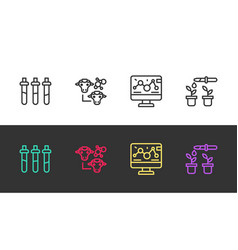 Set Line Reagent Bottle Cloning Genetic