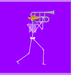 Skeleton And Trombone Dead Man With Musical