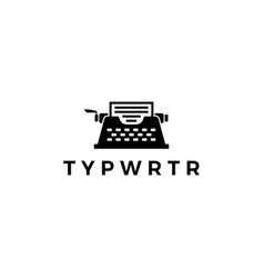 Retro Typewriter Logo Icon