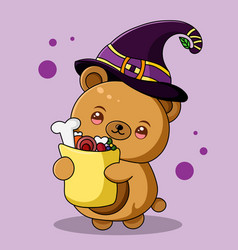 Cute Halloween Brown Bear