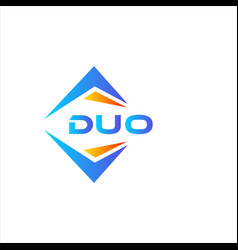 Duo Abstract Technology Logo Design On White