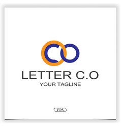 Letter Co Or O And C Logo Premium Elegant