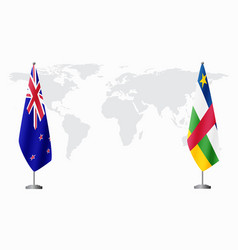 New Zealand And Central African Republic Flags