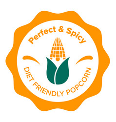 Perfect Spicy Diet Friendly Popcorn Kernels Label