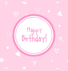 Pink Birthday Card Greeting