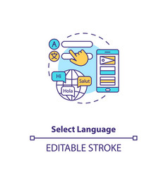 Select Language Concept Icon