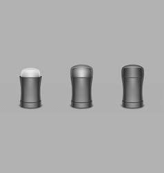 Deodorant Stick Bottle Realistic 3d Mockup Set