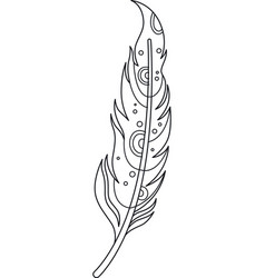 Feather Outline Boho