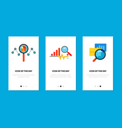 Data Research Flat Icon Set