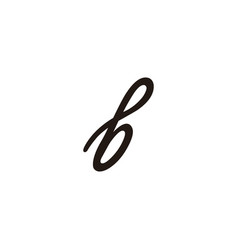 Letter B Line Geometric Symbol Simple Logo