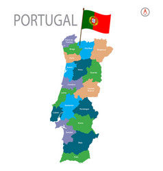 Map Of Portugal With Province