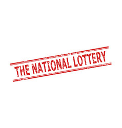 National Lottery Stamp With Corroded Style