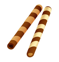 Cartoon Chocolate Straws Wafer Vector Images (41)