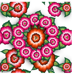 Mexican Floral Embroidery Seamless Pattern Flowers