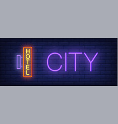 City Hotel Neon Sign