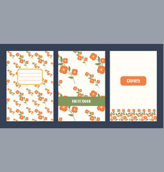 Cover Page Of Notebook Templates Universal Floral