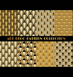 Geometric Gatsby Art Deco Pattern Set