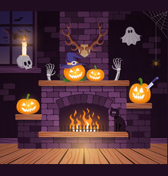 Halloween Room In The Old Castle