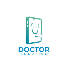 Online Doctor Solution App Logo Design