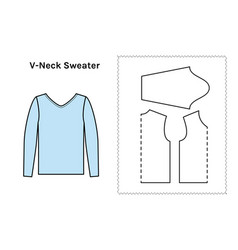 V-neck Sweater For Men And Women Pattern