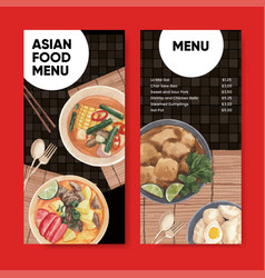 Flyer Template With Hong Kong Food