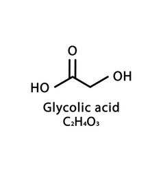 Glycolic Acid Molecular Structure Hydroacetic