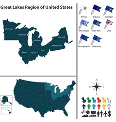 Map Of Great Lakes Region