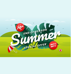 End Of Season Summer Sale Special Offer Web