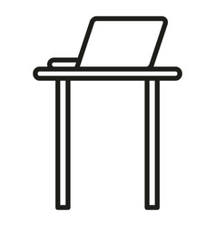 Stand Laptop Work Icon Outline Smart