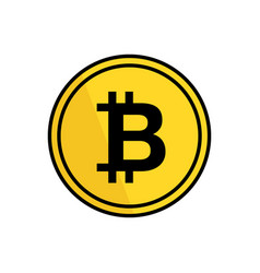 Gold Modern Bitcoin Icon