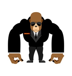 Security Guard Big Gorilla Black Suit Bodyguard