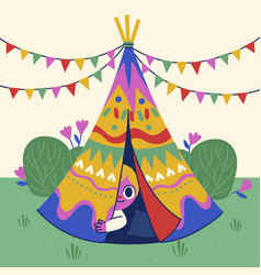 Hand Drawn Teepee