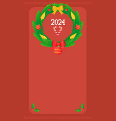 Red Christmas Social Media Stories Frame Template