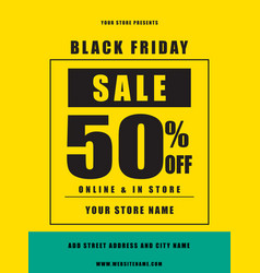 Black Friday Sale Poster Flyer Design