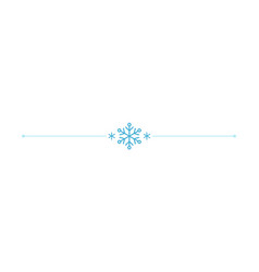 Divider With Snowflake Christmas Winter Frame