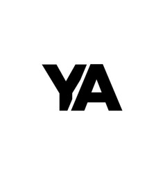 Letter Y And A Ya Logo Design Template Minimal