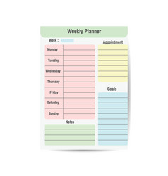 Weekly Planner Printable Template Easy To Plan