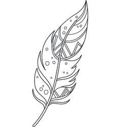 Feather Outline Boho