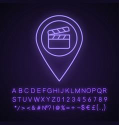 Film Locations Neon Light Icon