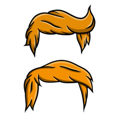 Set Of Red Hairstyles Orange Hair