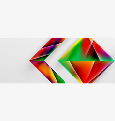 Triangle Fluid Color Gradient Abstract Background