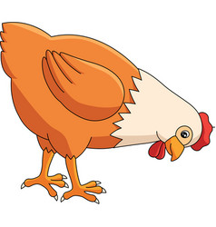 Chicken Cartoon Colored Clipart