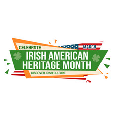 Irish American Heritage Month Banner Design