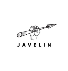 Javelin Athlete Thrower Sport Logo Design